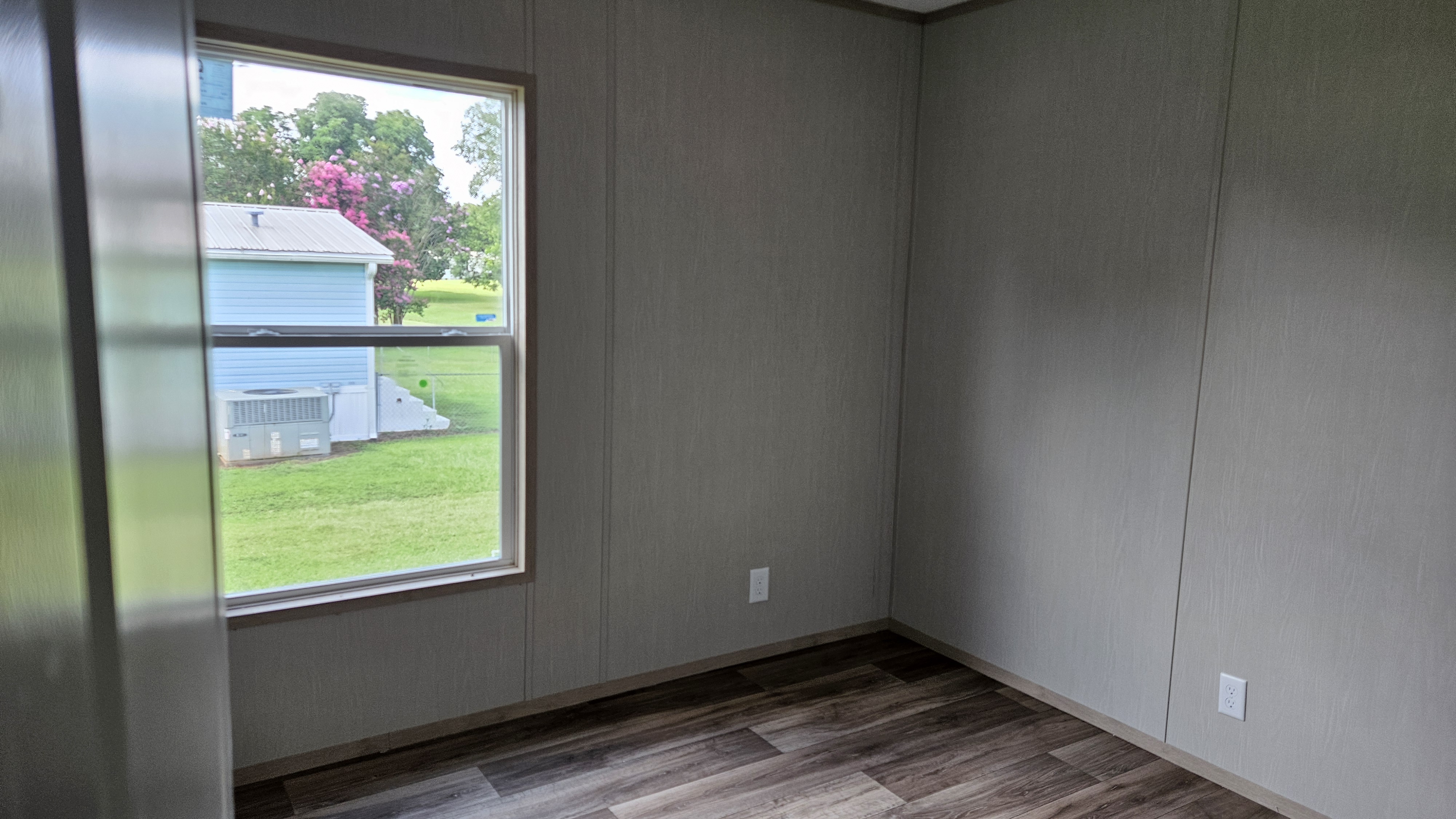 Master bedroom windows view